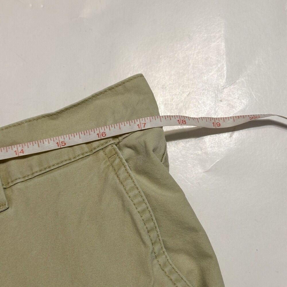 LL Bean Mens Cargo Pants 35X32(30) Tan  Sunwashed Canvas Straight Leg Distressed - Picture 7 of 11